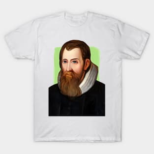 Scottish Mathematician John Napier illustration T-Shirt